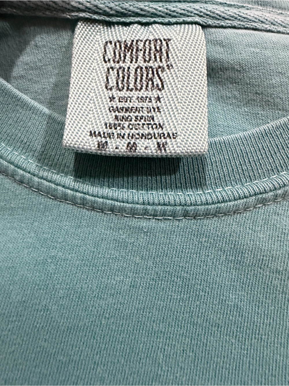 Seaside Comfort Colors The New Town Old Ways Blue Green Ring Spun Cotton Medium - Picture 7 of 10